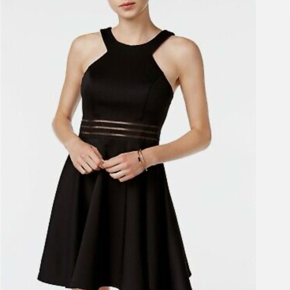 City Studios  size 5 
Black Sleeveless Mesh-Waist Fit & Flare
Dress - Picture 1 of 13